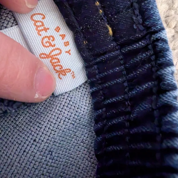 3 For $12 Kids Navy Blue Denim Pants - Picture 3 of 5